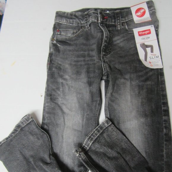 Wrangler 7 distressed black jeans adjust to fit waistband NWT - Picture 1 of 3
